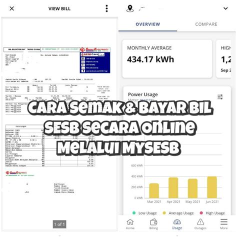 Cara Semak & Bayar Bil SESB Secara Online Melalui MySESB.